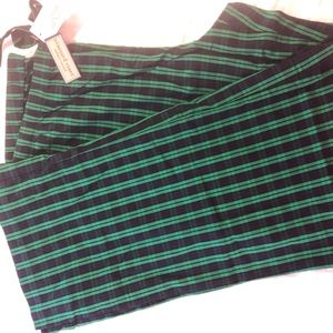 Vineyard Vines lounge pj pants XL navy green plaid